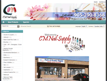 Tablet Screenshot of cmnailsupply.com